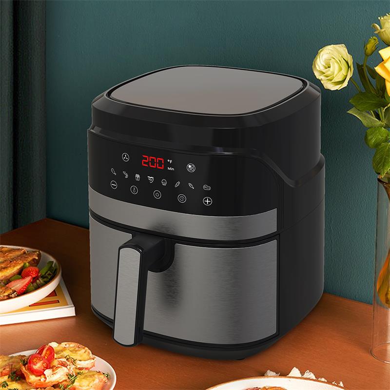 5.5L แผงสัมผัสอุณหภูมิดิจิตอลควบคุมเครื่องหม้อทอดอากาศ YYZG-550AS